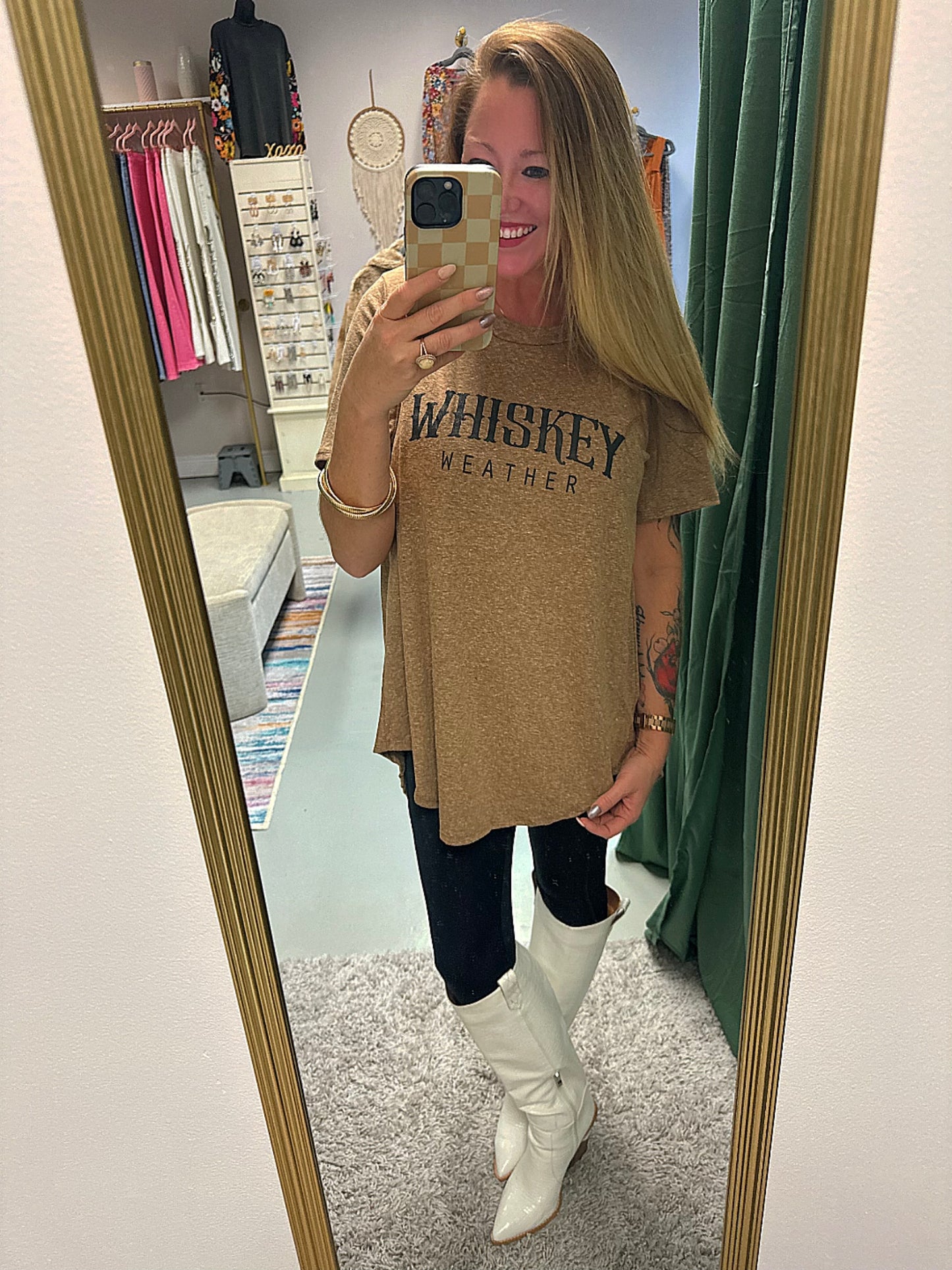Whiskey Weather Scoop Tee/Dress