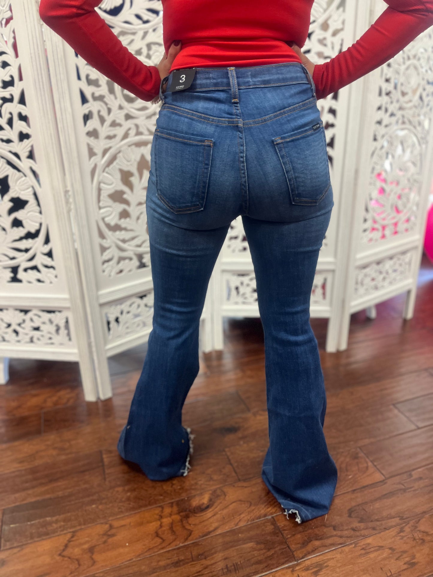 GJG Dark Wash Flared Jeans