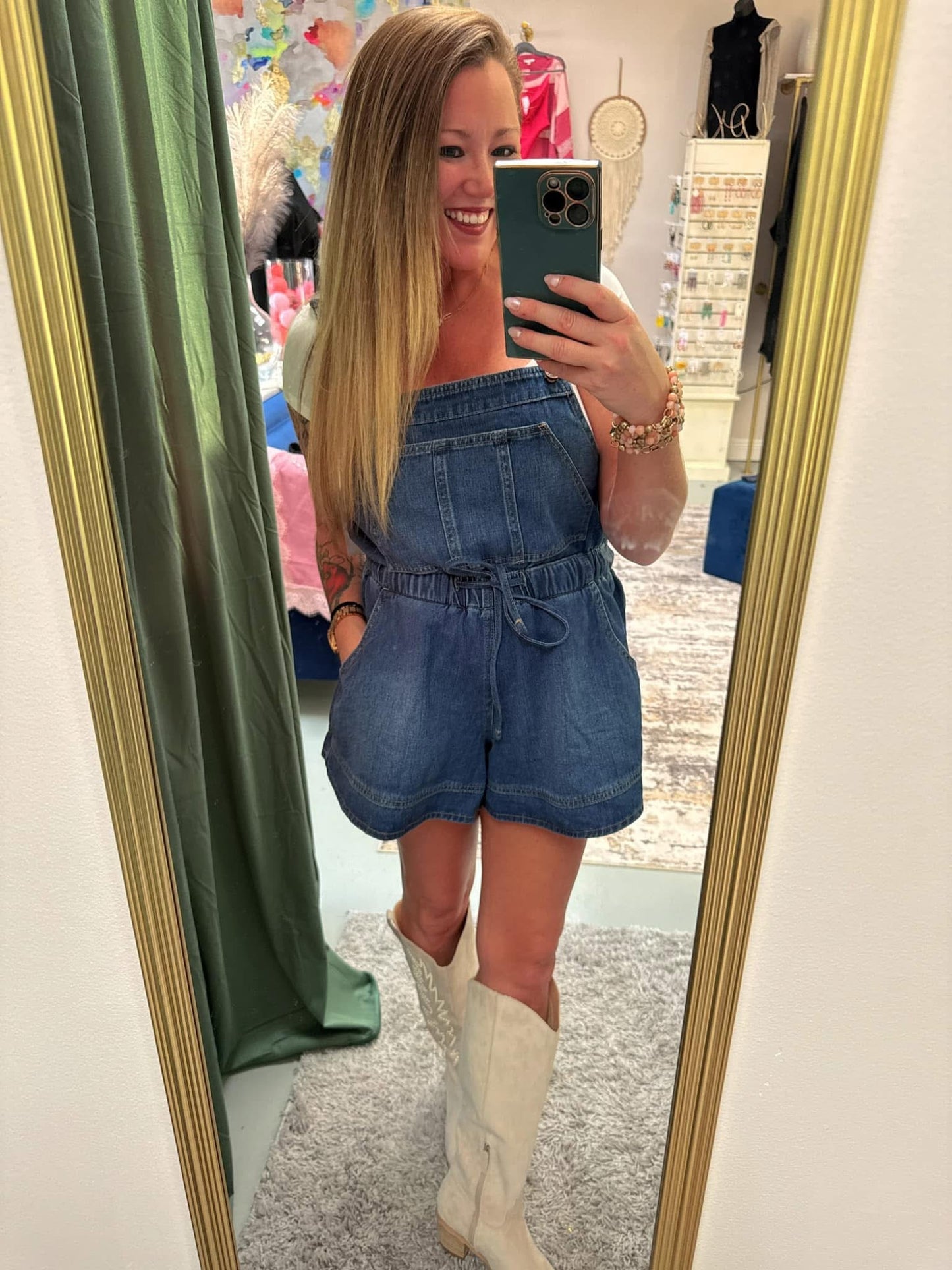 Must Be Country Shortalls Romper