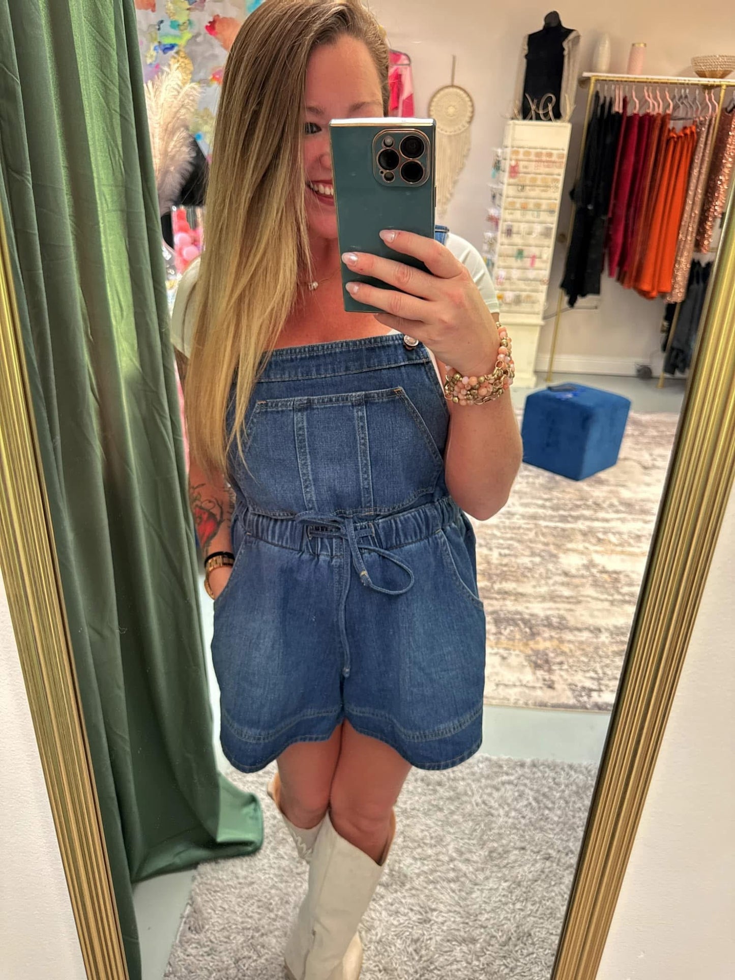 Must Be Country Shortalls Romper