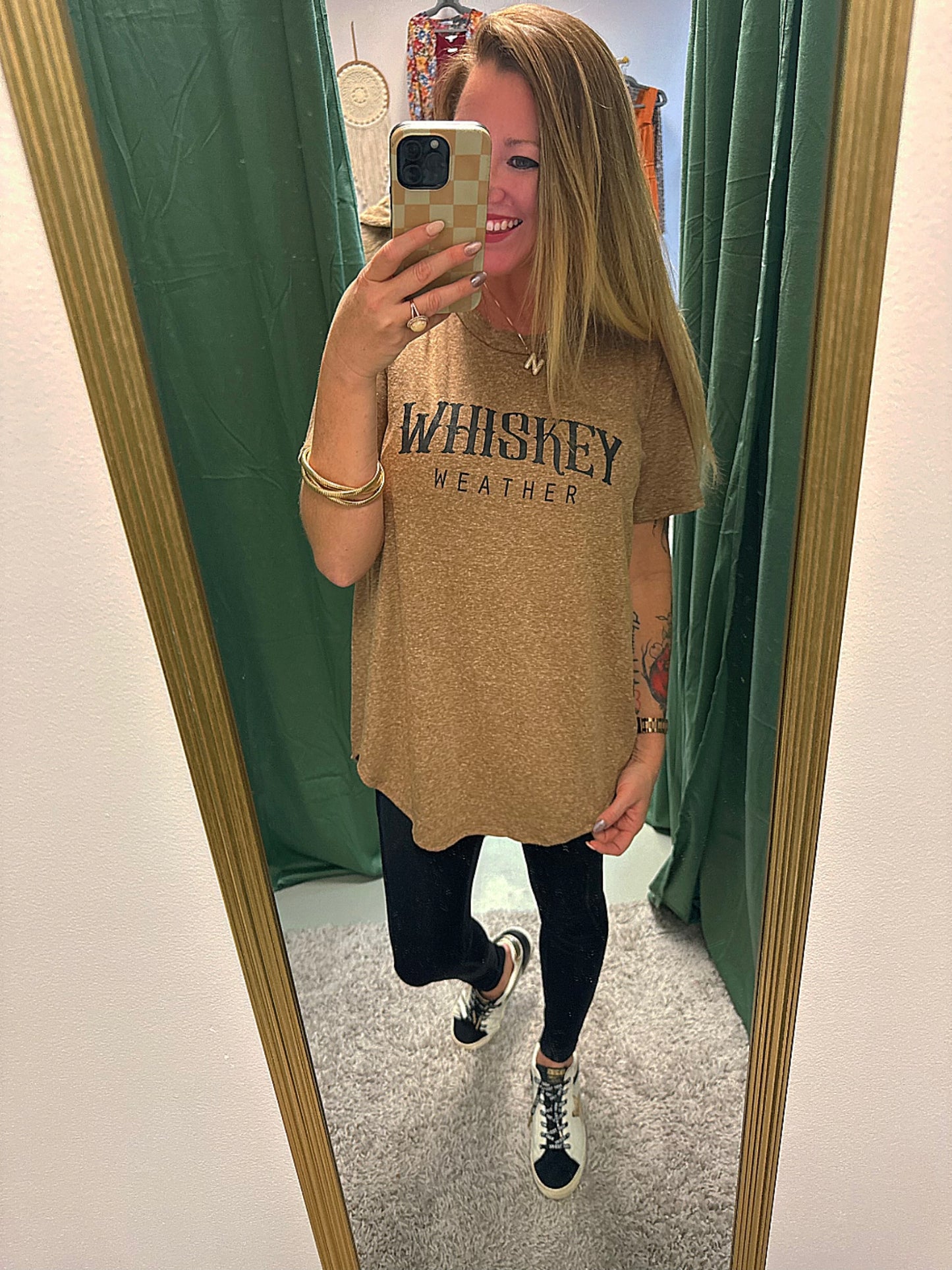 Whiskey Weather Scoop Tee/Dress