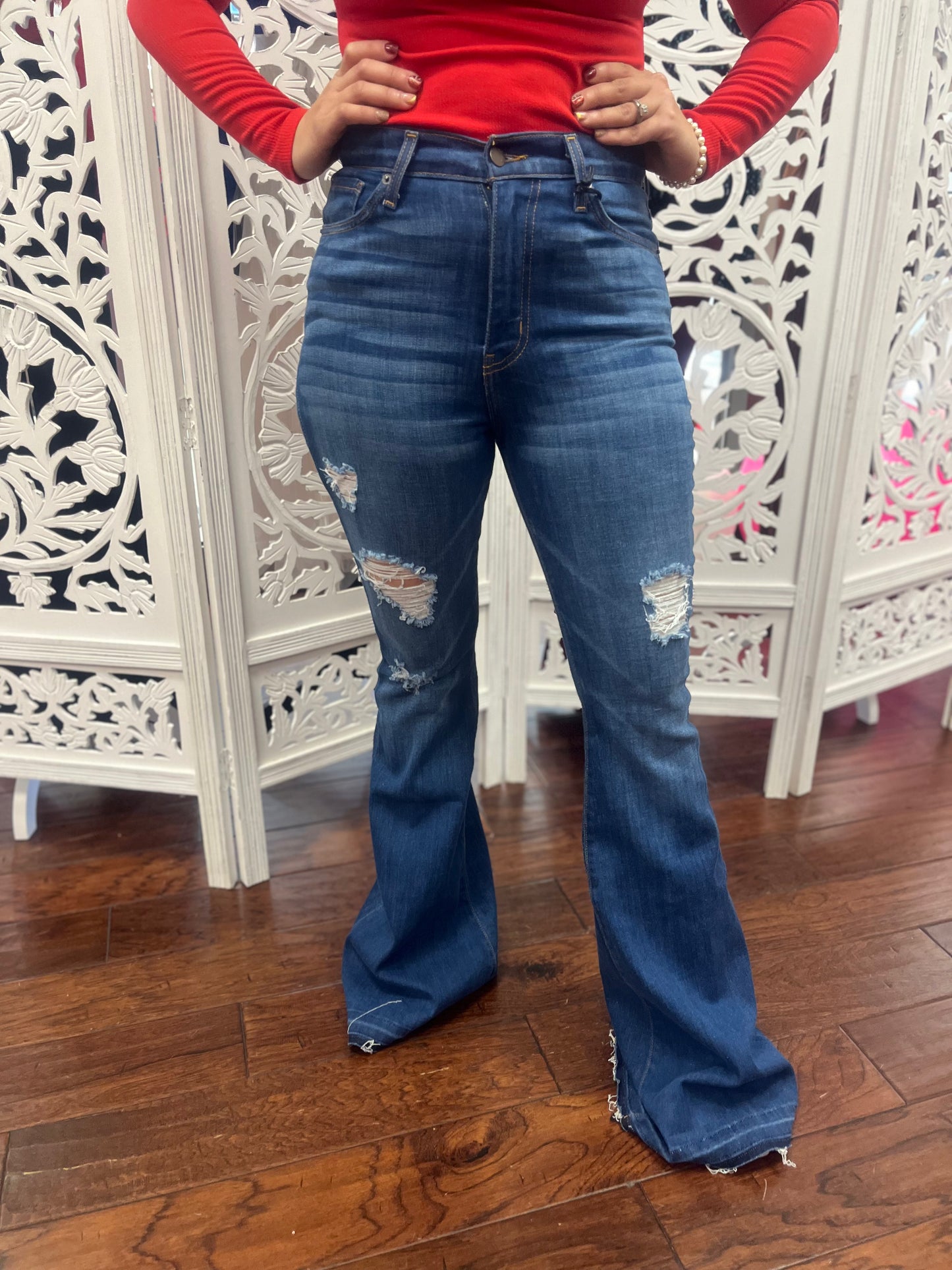 GJG Dark Wash Flared Jeans