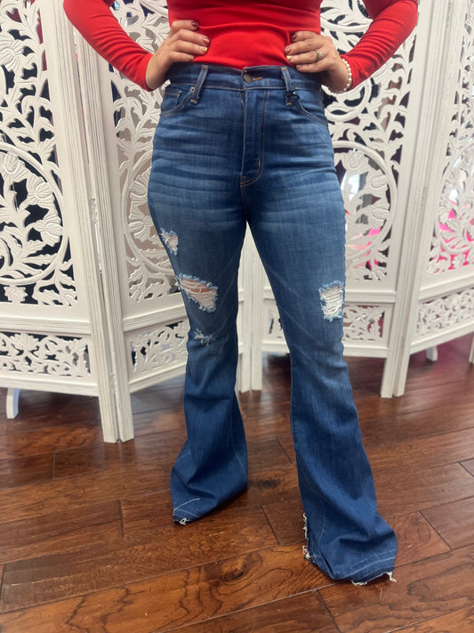 GJG Dark Wash Flared Jeans