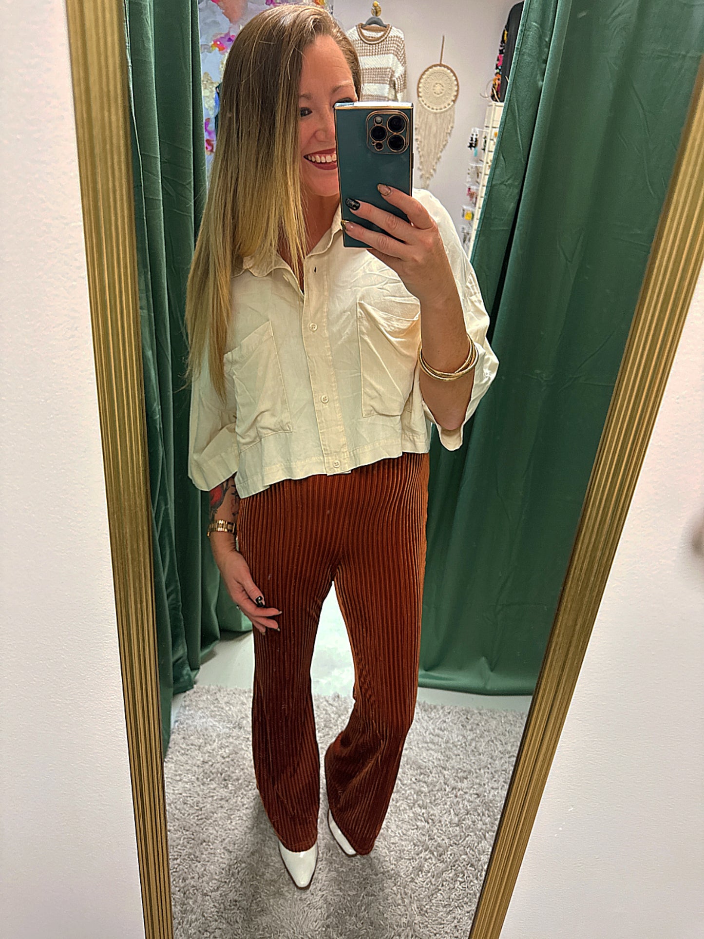 Chic Collard Crop Top