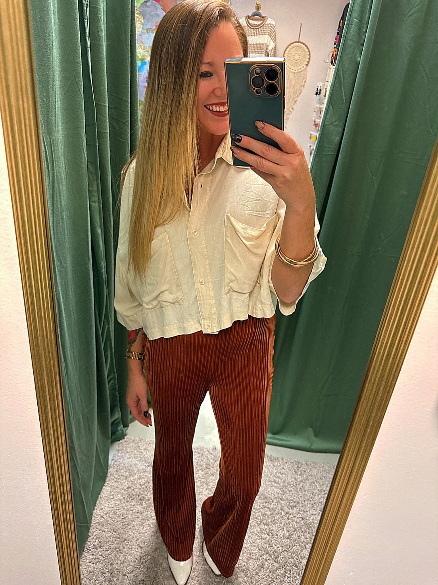 Chic Collard Crop Top