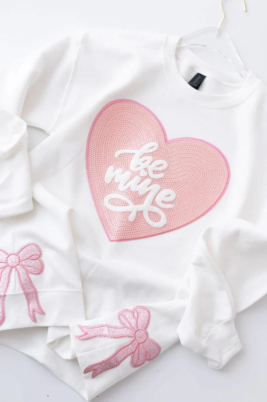 Be Mine Pullover With Side Bows