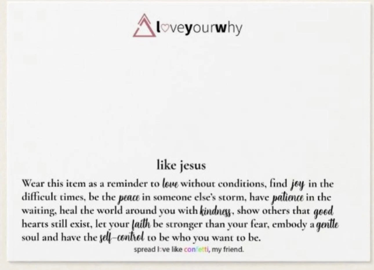 Like Jesus Dangling Pearl Cross