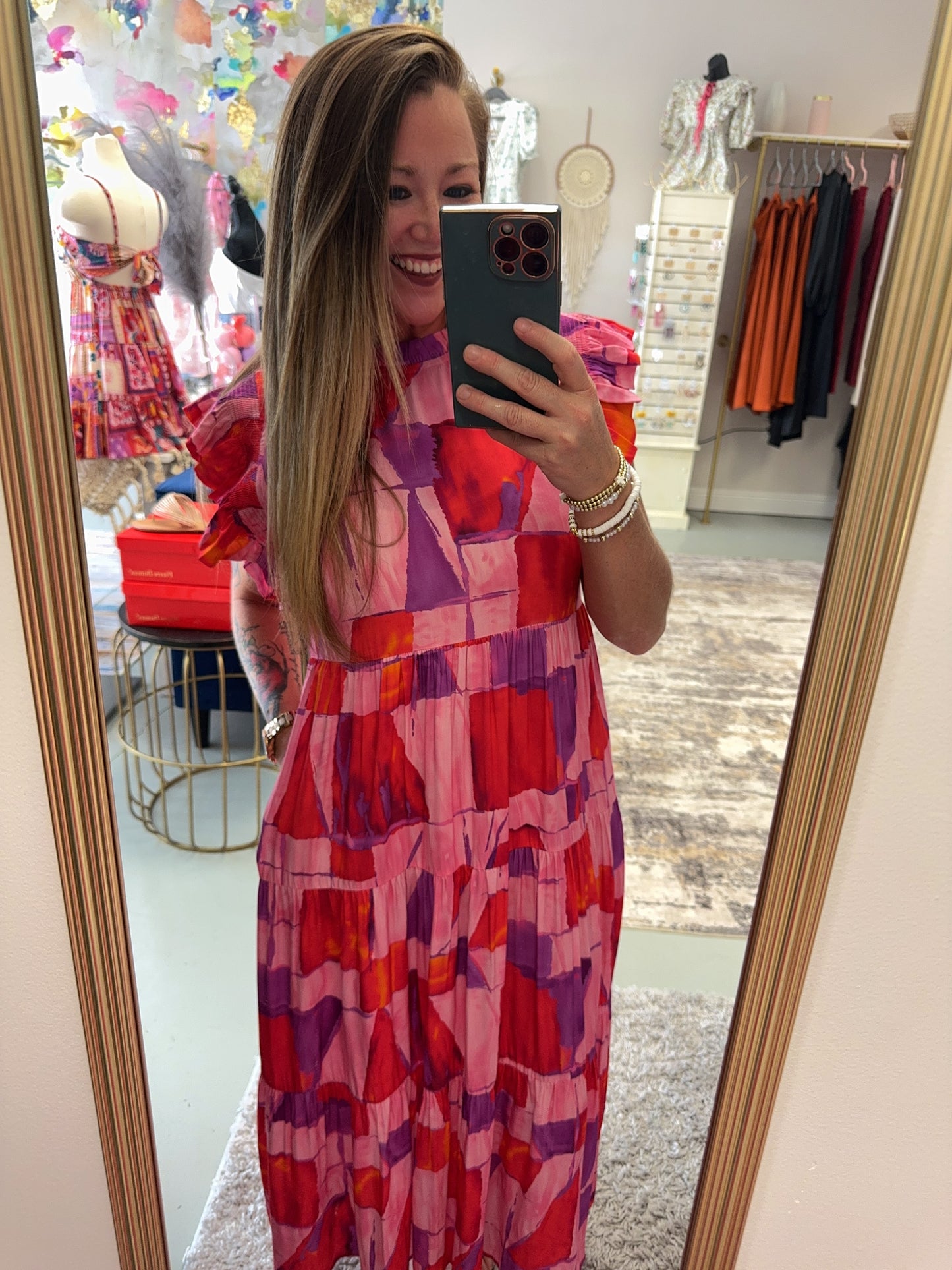 Sunset Serenade Tiered Midi