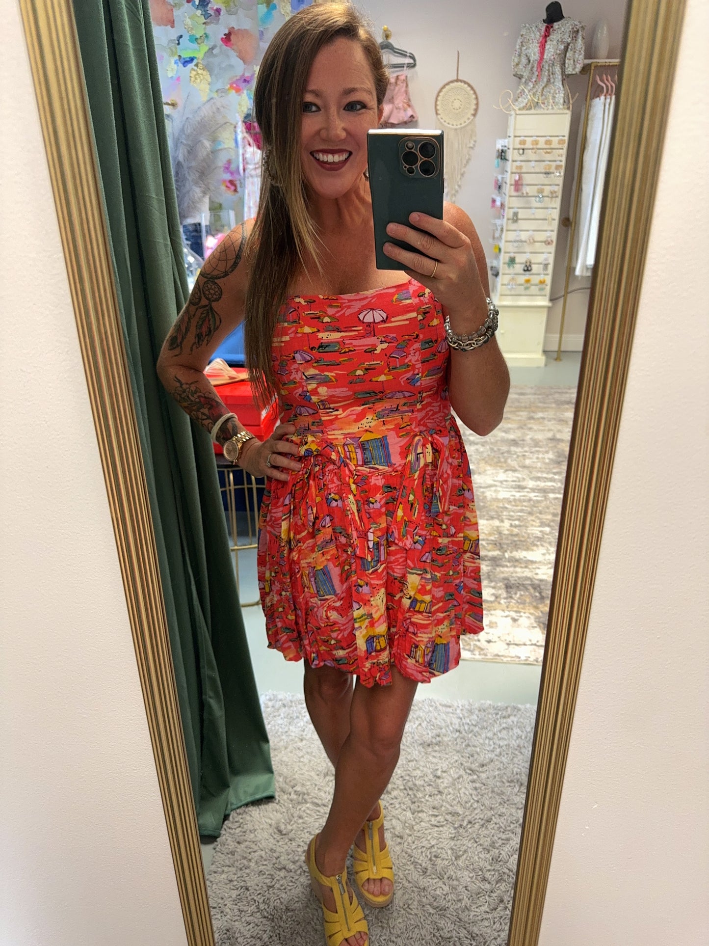 Beach Please Bubble Mini Dress