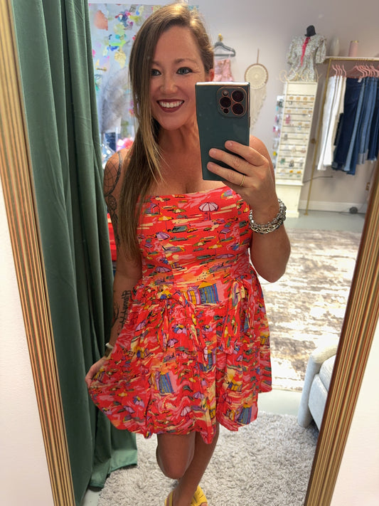 Beach Please Bubble Mini Dress