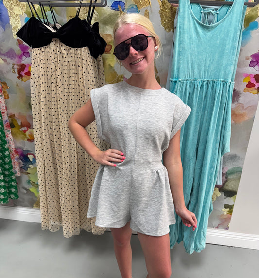 Easy Going Grey Romper