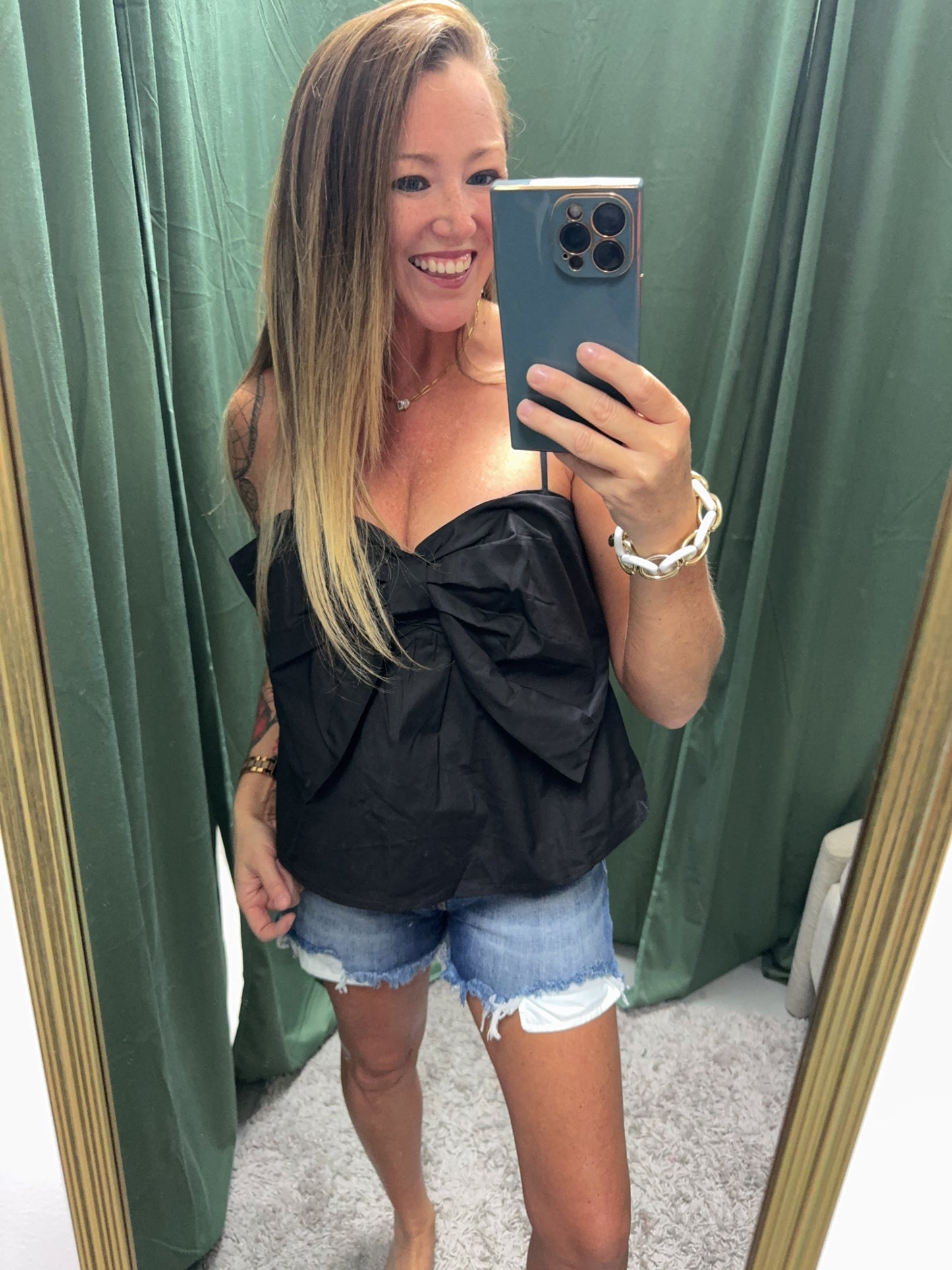 Black Bow Top