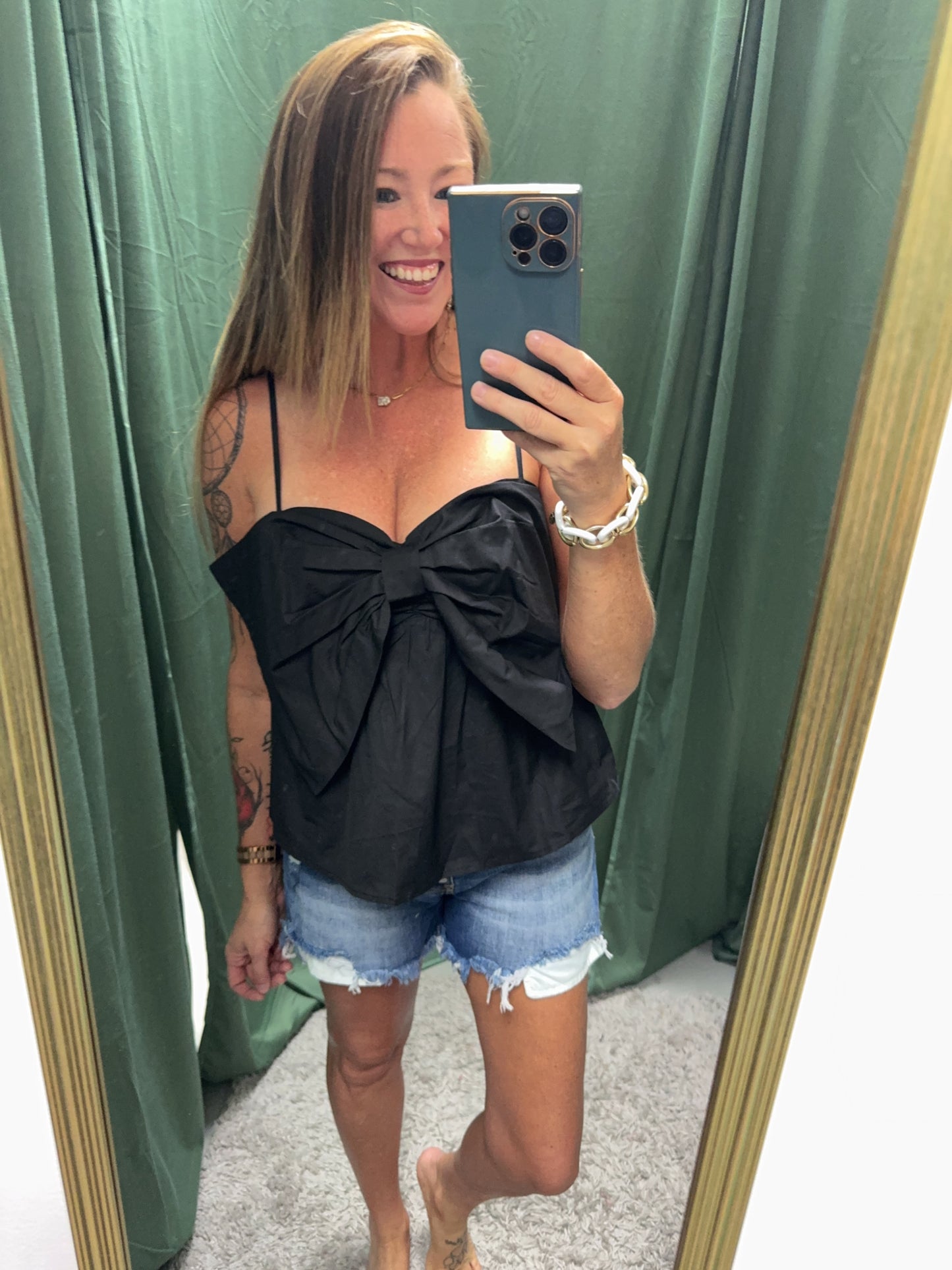 Black Bow Top