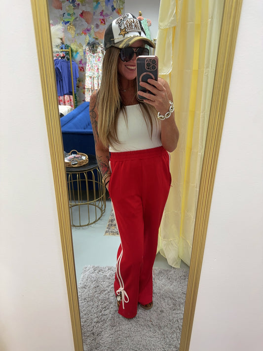 Bow Detail Track Pants