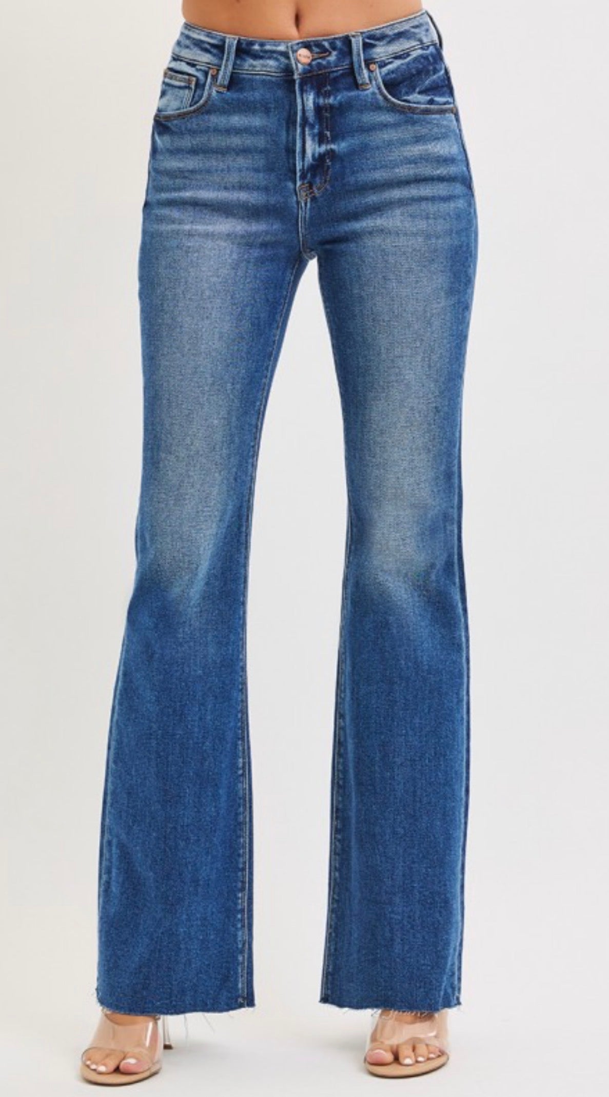 Karma High Rise Flare Risen Jeans