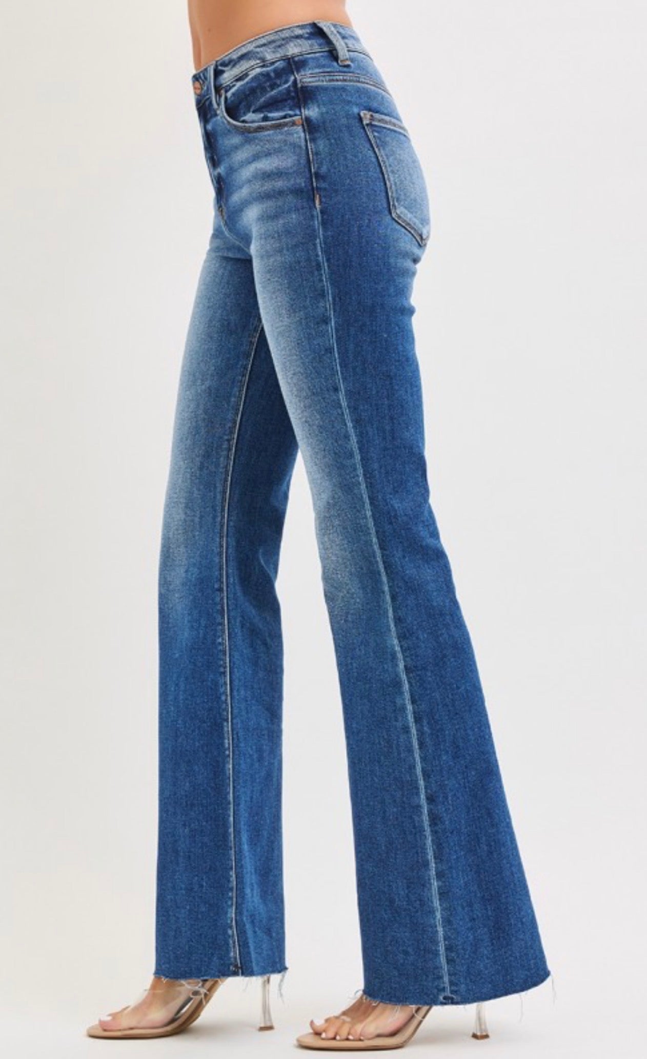 Karma High Rise Flare Risen Jeans