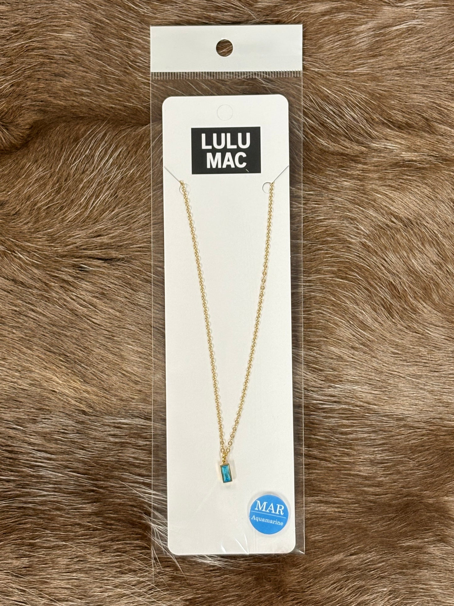 Lulu Mac Birthstone Necklace