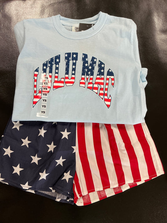 Lulu Mac Stars & Stripes T-Shirt- Youth