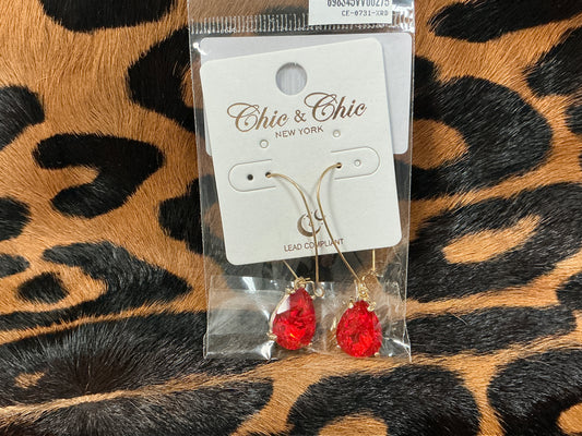 Teardrop Rhinestone Earrings
