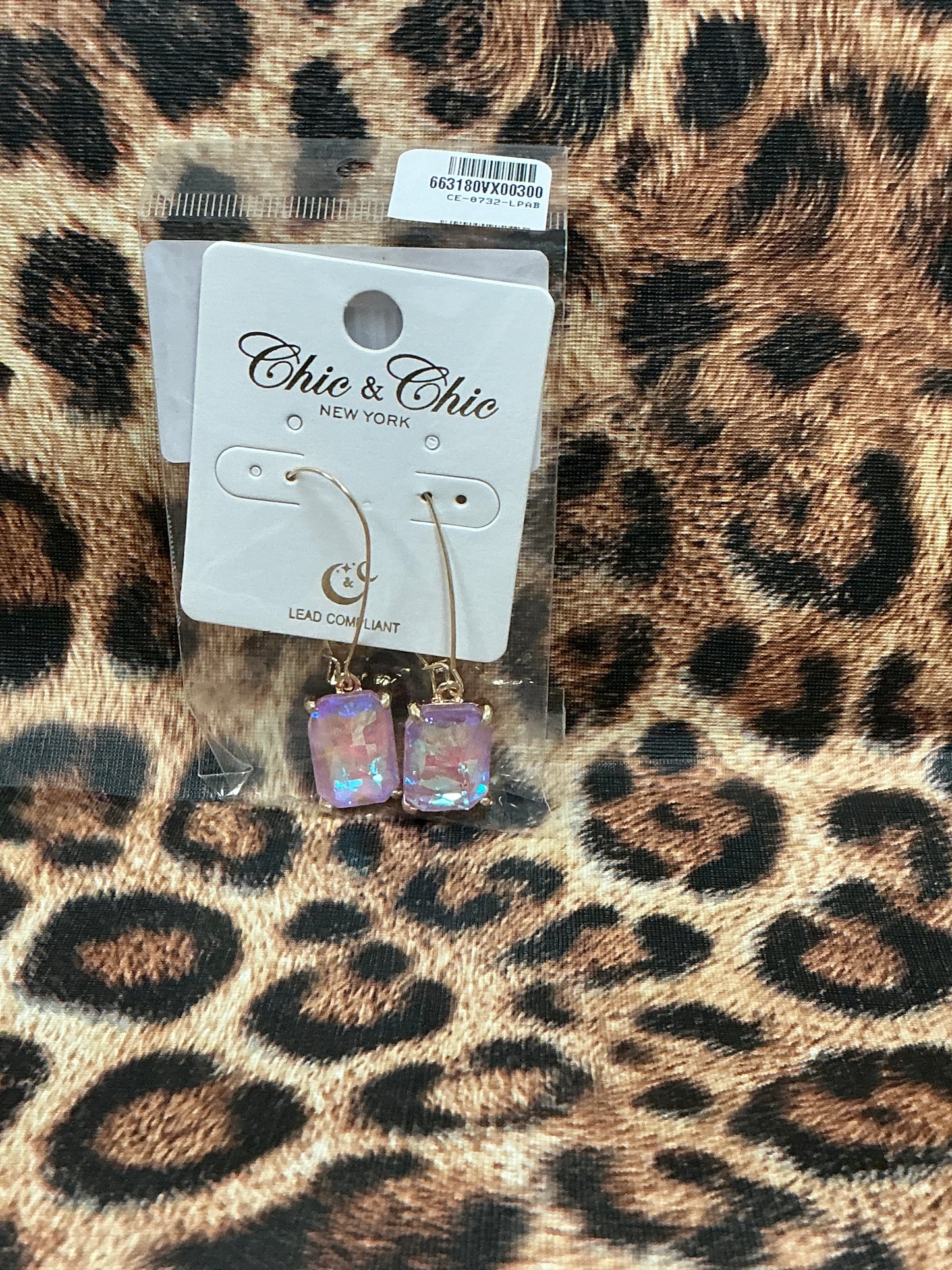 Rectangle Rhinestone Earrings